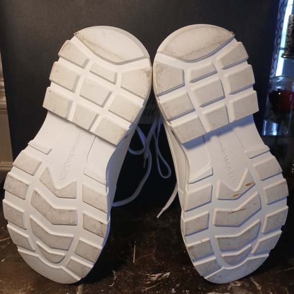 Alexander McQueen White Platform Sneakers - Picture 5 of 16